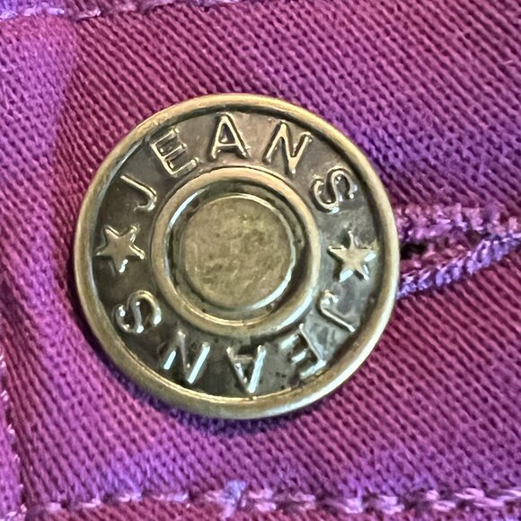 Unbranded Jeans Women's Purple Pants Size L (W30"xL30") High Rise Skinny Stretch - Picture 7 of 7